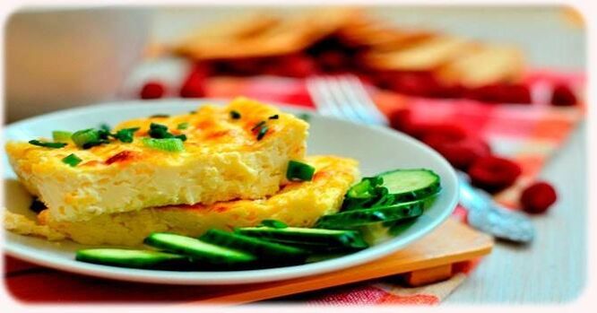 protein diyetinde kilo kaybı için omlet