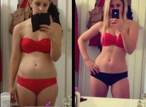 fotoğraflardan önce ve sonra tembel diyet